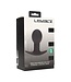 Levelz Vibrating Anal Plug 9cm - Black Silicone, Waterproof & Hypoallergenic