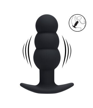 Levelz Tri Bulb Vibrating Anal Plug - 10 Vibration Modes, Silicone, Waterproof