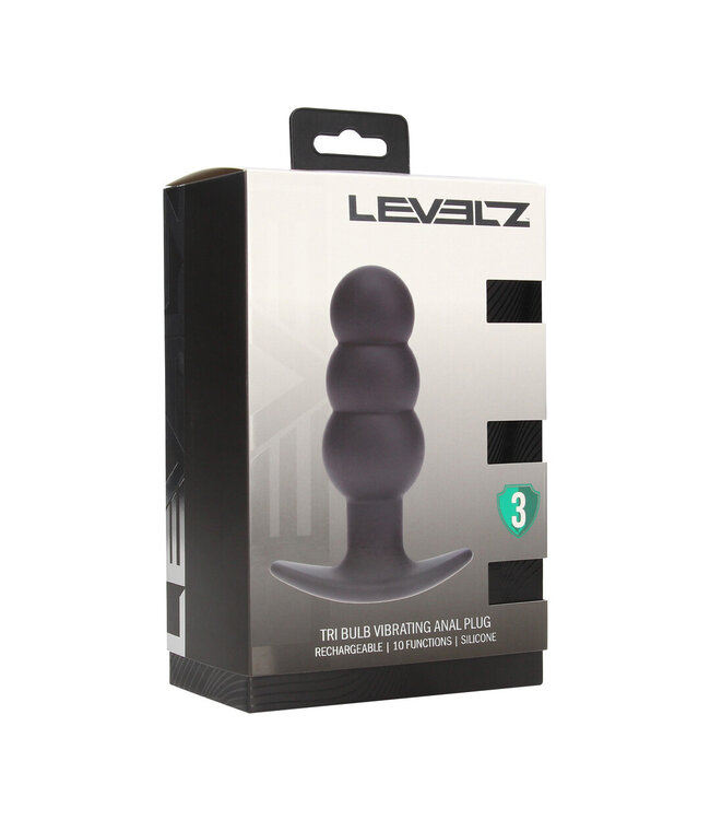 Levelz Tri Bulb Analplug mit Vibration | 10 Funktionen für intensives Vergnügen