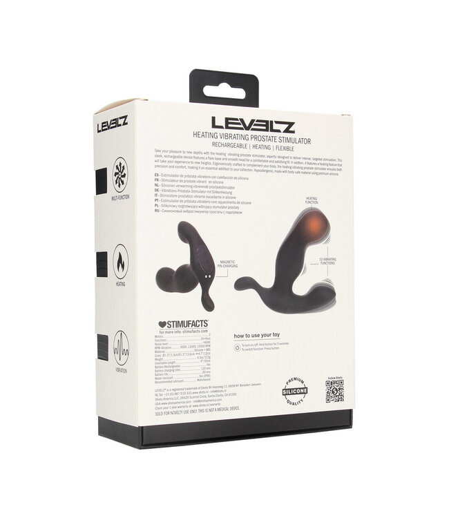 Levelz Wärmender vibrierender Prostatastimulator aus Silikon für intensives Vergnügen