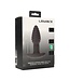 Levelz Zwarte Siliconen Anale Plug Met Vibratie En Rotatie 8,3 cm