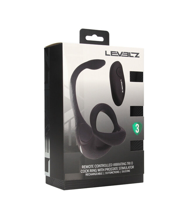 Levelz Remote Control Vibrating Tri-O Cock Ring & Prostate Stimulator