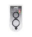 Levelz Levelz Siliconen Hybride Dubbele Cockring Met Flexibele Anale Stimulator Zwart