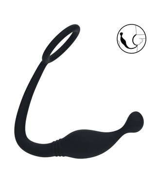 Levelz Levelz Silicone Cock Ring & Prostate Stimulator - Black