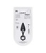 Levelz Levelz Siliconen Anal Plug Met Handlus 10 cm Zwart