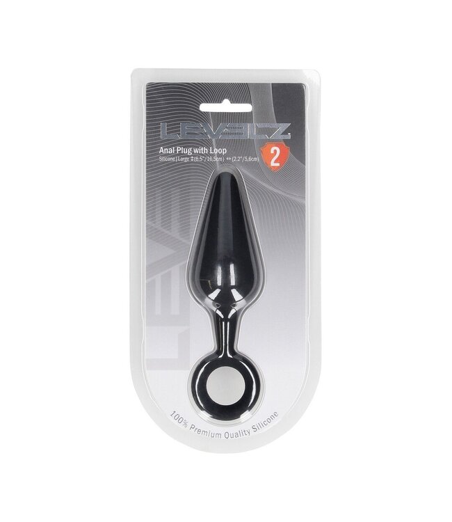 Levelz LevelZ Silikon-Analplug mit Schlaufe – 14,3 cm für Stil und Komfort
