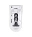 Levelz LEVELZ Dubbele Siliconen Anale Plug Met Interne Rammelaars 10,8 cm Zwart