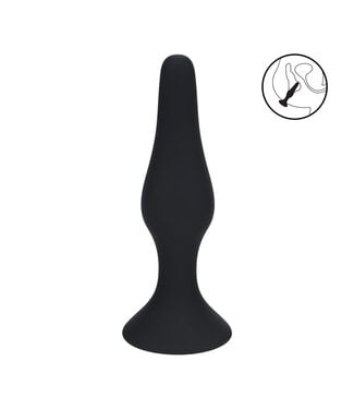 Levelz LEVELZ Siliconen Anale Plug L 12,5 cm Zwart Met Flexibele Nek En Flared Base