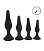 Levelz LEVELZ Slim Tapered Analplug-Set – 4 Größen aus hochwertigem Silikon Schwarz