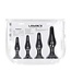 Levelz LEVELZ Slim Tapered Analplug-Set – 4 Größen aus hochwertigem Silikon Schwarz