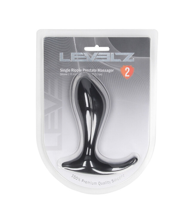 Levelz LEVELZ Siliconen Prostaat Stimulator Met Golfvorm Zwart - Precisie Stimulatie