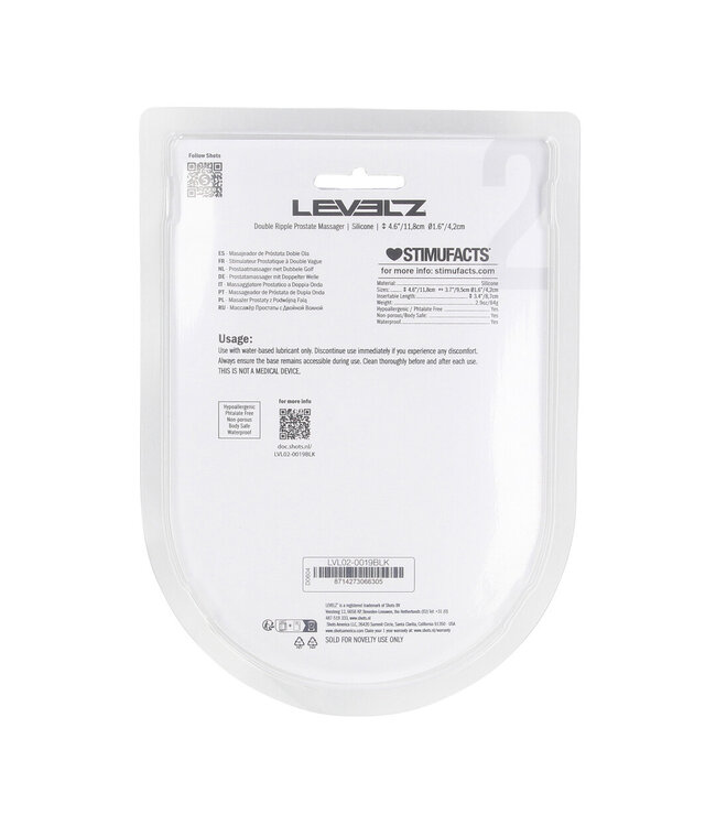 Levelz Levelz Siliconen Prostaat Stimulator Met Flexibele Dubbele Ripple