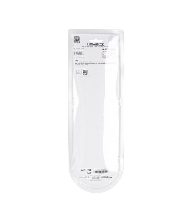 Levelz Levelz Siliconen Anale Kogels S 20mm 23cm Zwart - Flexibele Beginnersset