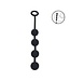 Levelz LEVELZ Medium Silicone Anal Beads 32 cm - Zwarte Flexibele Anale Balls