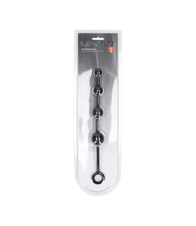 Levelz LEVELZ Curved Silicone Anal Beads - 29.5 cm of Intense Pleasure