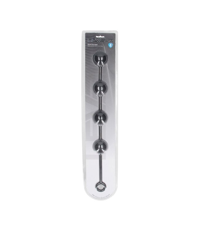 Levelz Erweiterte Silikon-Analkugeln XL 46,5 cm – Schwarz für intensive Stimulation