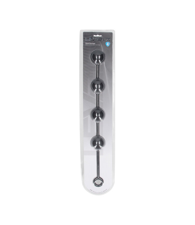 Levelz Extra-Large Round Silicone Anal Beads 46.5 cm - Black | Levelz