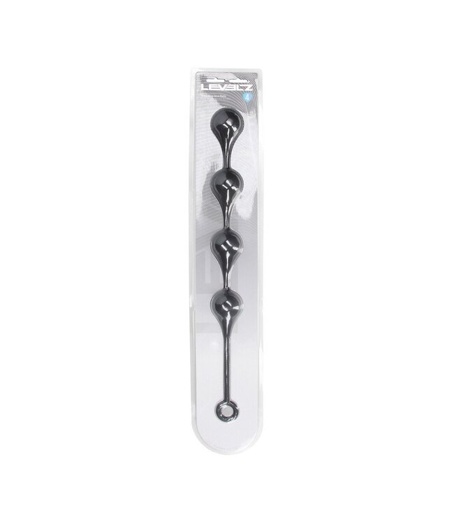 Levelz Siliconen XL Waterdrop Anale Ballen Met Vingerlus 52,6 cm – Zwart