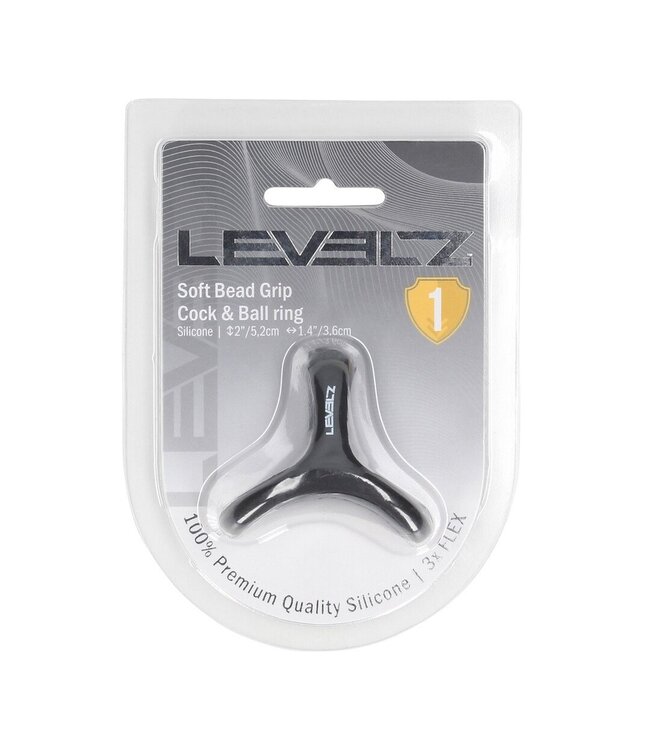 Levelz Tri-O Grip Soft Silicone Penis and Ball Ring for Ultimate Pleasure