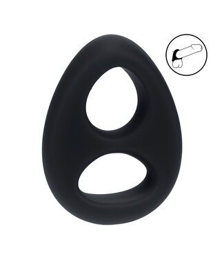 Levelz Double Liquid Silicone Penis and Ball Ring - Ultimate Comfort & Pleasure