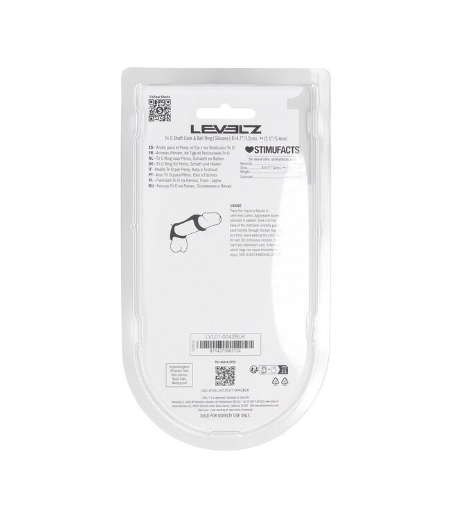 Levelz Tri O Silicone Cock and Ball Ring - Ultimate Support and Comfort