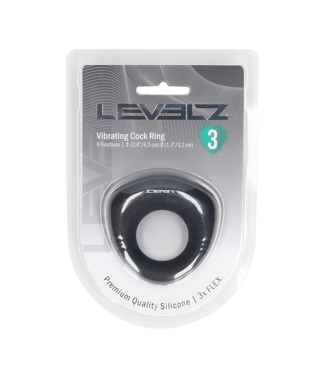 Levelz Versiegelter Silikon-Vibrations-Cockring Schwarz – Ultimatives Vergnügen