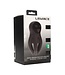 Levelz Digital Vibrating Silicone Penis Head Stimulator - 10 Functions, Black