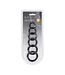 Levelz LEVELZ Classic Black Silicone Cock Ring Set of 6 - Enhance Your Play