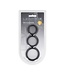 Levelz LEVELZ Siliconen Penisring Set XS, S & M - Lichaamsveilig, Zwart