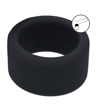 Levelz LEVELZ Siliconen Ball Stretcher M 34mm Zwart – Flexibele Strakke Balriem