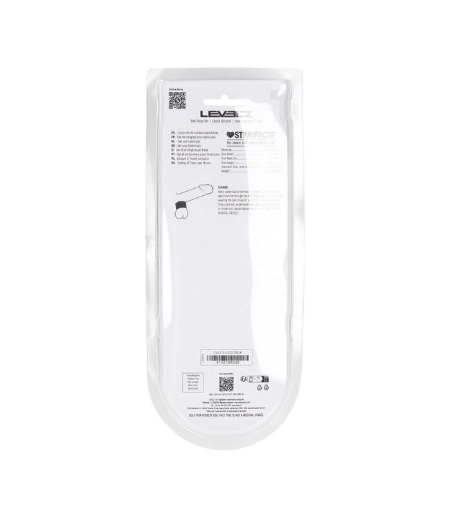 Levelz LEVELZ Silikon Ballstretcher Set S/M/L Schwarz – Für maximalen Komfort & Stil