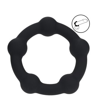 Levelz LEVELZ Siliconen Cockring Zwart 30mm – Stevige Pasvorm Zonder Trilling
