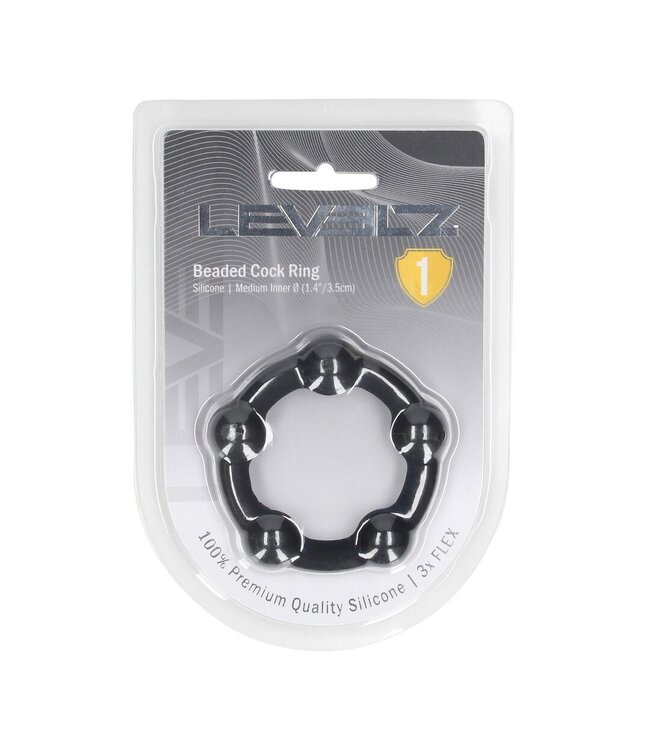 Levelz LEVELZ Siliconen Cockring M Met Kralen – Stevigheid En Comfort