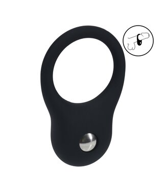 Levelz LEVELZ Silicone Weighted Cock Ring - Intense Pressure & Comfort Black
