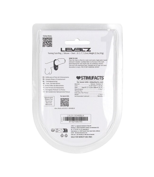 Levelz LEVELZ Silikon-Cockring S Schwarz – Intensiver Druck für maximales Vergnügen