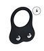 Levelz Double Weighted Siliconen Cockring M Zwart Met Interne Druk | Levelz