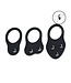 Levelz LEVELZ Gewogen Siliconen Cockring Set Zwart S/M/L – Intensieve Druk