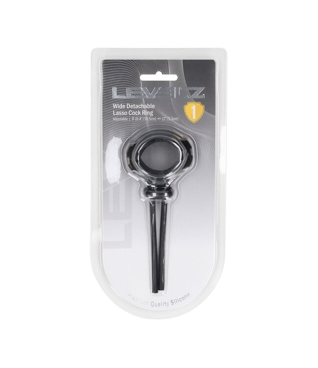 Levelz Verstelbare Siliconen Cockring Met Vergrendelingsschuif 5mm Zwart | Levelz