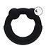 Levelz LEVELZ Black Metal & Silicone Cock Ring for Intense Pleasure