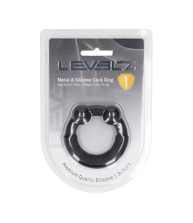 Levelz LEVELZ Silikon-Cockring mit Metallkugeln – Intensives Lust-Erlebnis