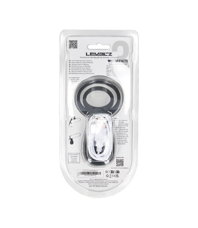 Levelz Vibrierender Cockring mit Hoden und intensivem Paw Stimulator