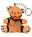 XR Brands Bondage Teddybeer Sleutelhanger Bruin Met Halsband – Compact Tasaccessoire