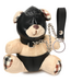 XR Brands Sleutelhanger Teddybeer Met PU Onderbroek En Capuchon Tan 10,6 cm
