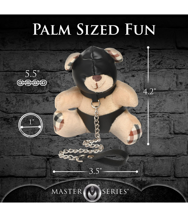 XR Brands Funny Hooded Teddy Bear Keyring - Unique Tan Gift для Everyone