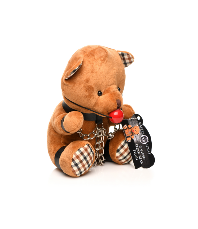 XR Brands Bondage Beer Knuffelpop Met PU-Leer En Stalen Details – Compact Cadeau