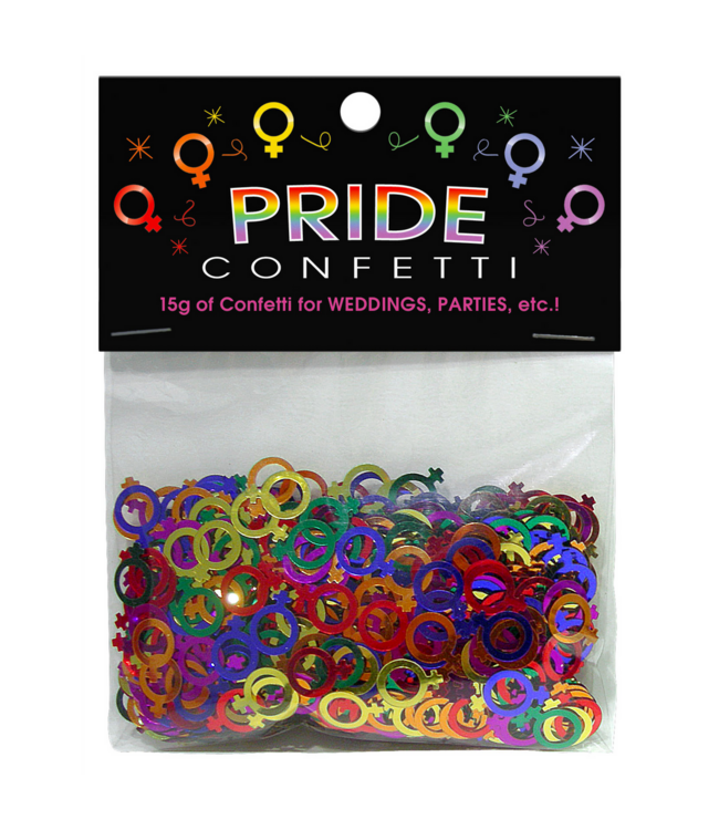 Kheper Games Pride Confetti Lesbisch – 15 Gram Multicolor Vinyl Confetti Voor Feestjes