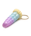 XR Brands Pastel Unicorn Silicone Sleutelhanger Met Stalen Bevestiging