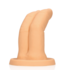S-Line by Shots Suggestieve Vingerdildo S-Line Vlees 6,4 cm Van Vloeibaar Silicone