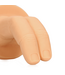S-Line by Shots Suggestieve Vingerdildo S-Line Vlees 6,4 cm Van Vloeibaar Silicone