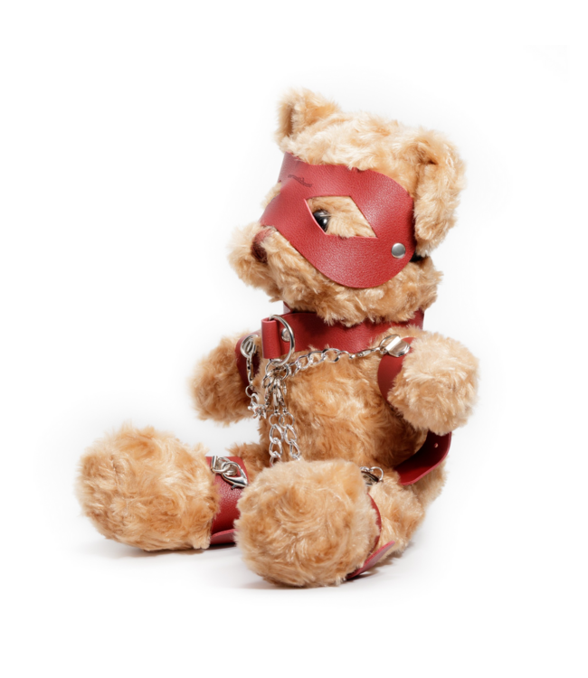 Crushious Crushito Red Bondage Teddy Bear - Cute & Naughty Gift Idea 31cm